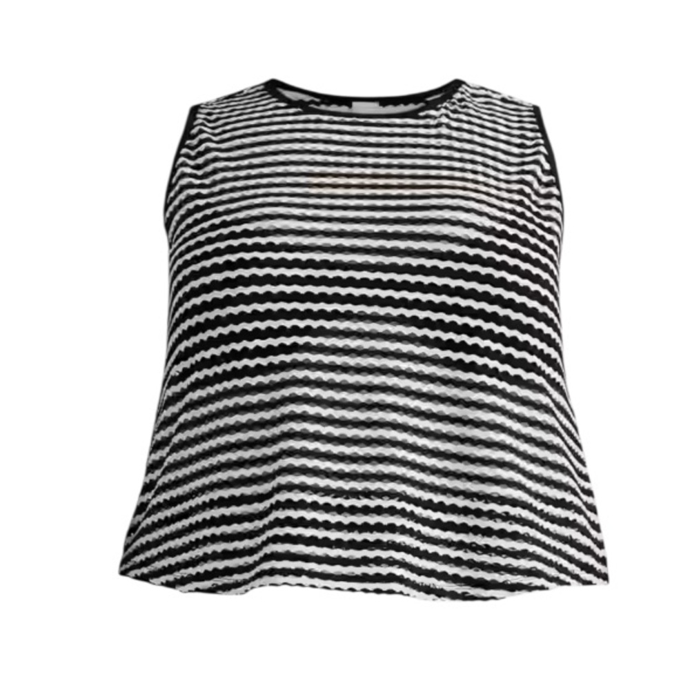 Time and Tru • Mesh Coverup Tank